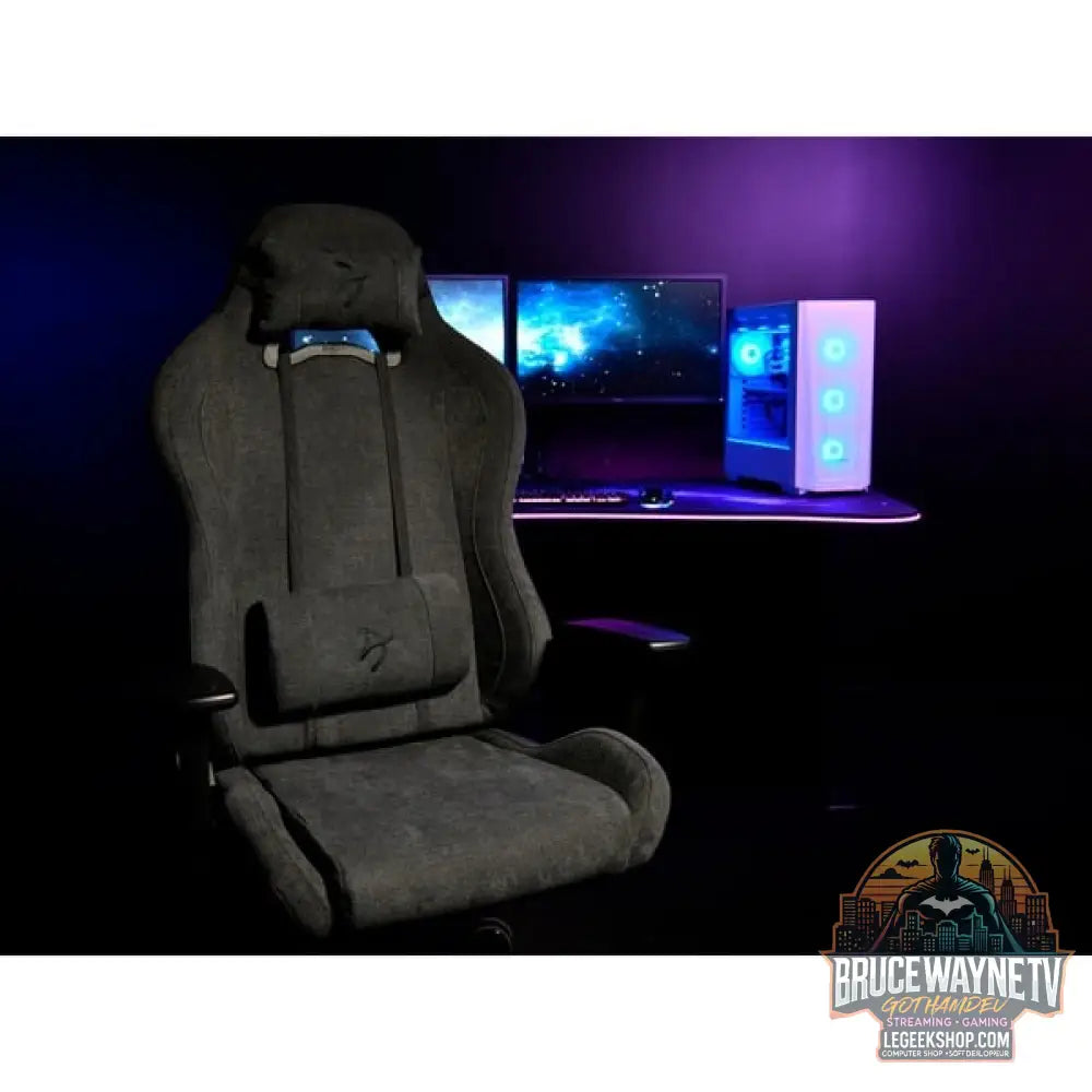 Arozzi Torretta chaise gaming, Soft tissu V2 Dark Grey - Arozzi - vue 10
