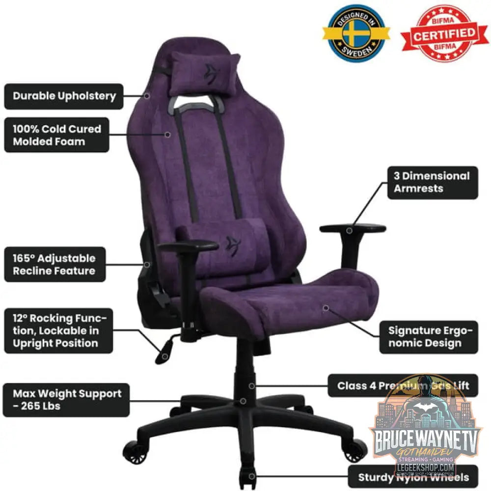 Arozzi Torretta Soft tissu, chaise gaming - Arozzi - vue 6