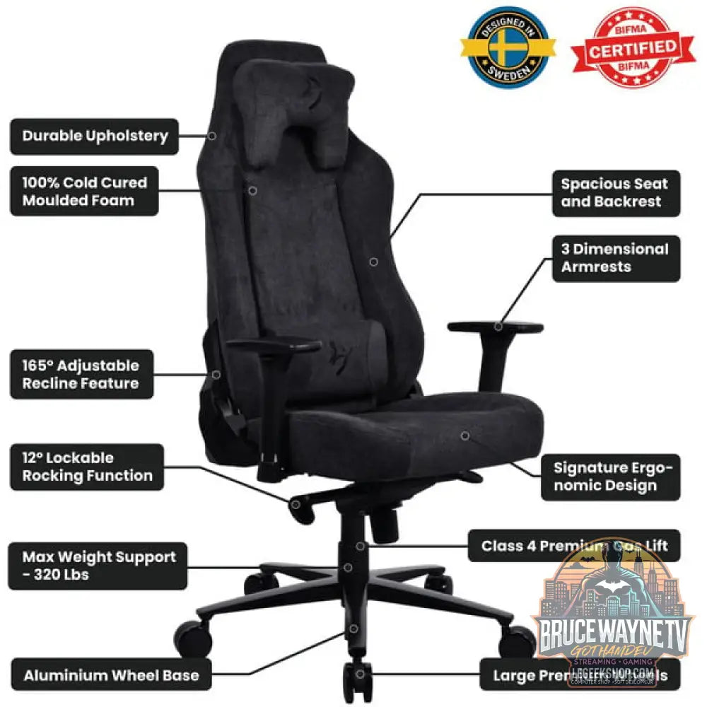 Arozzi Vernazza Soft tissu, chaise gaming - Arozzi - vue 6