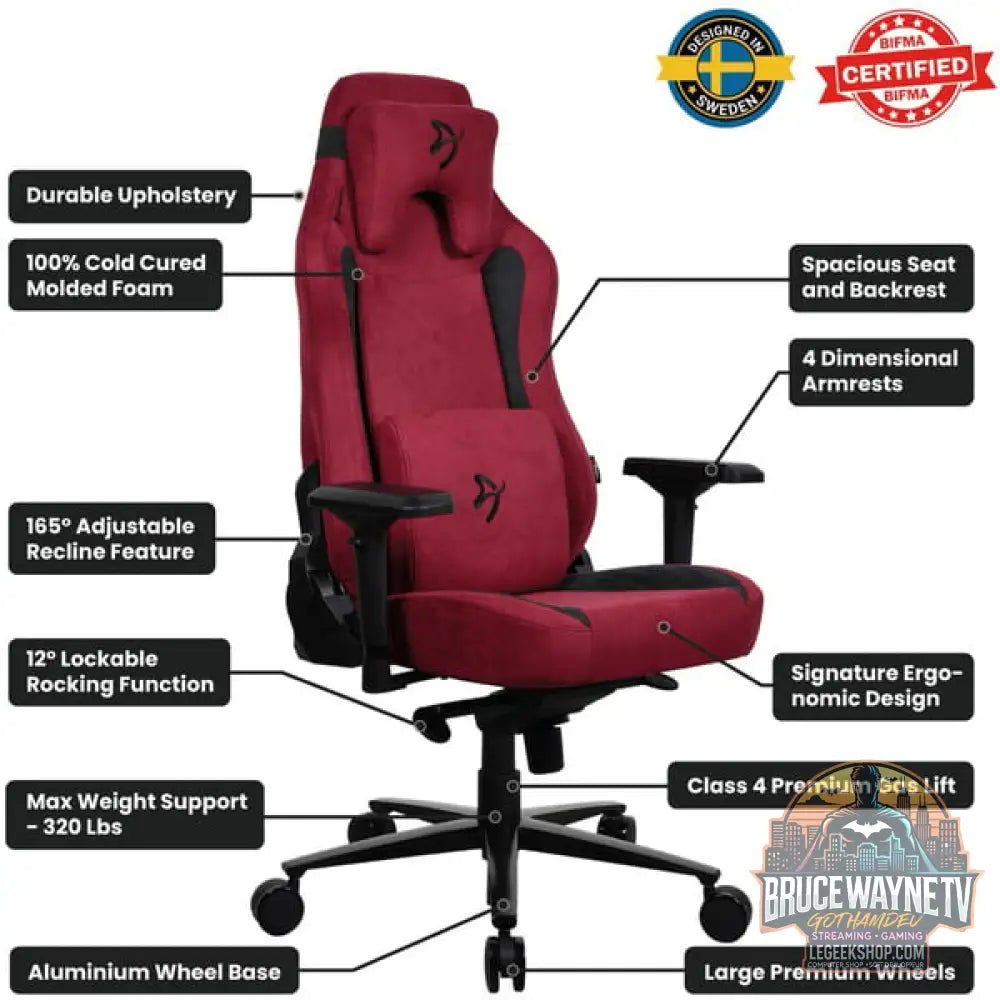 Arozzi Vernazza Supersoft tissu, chaise gaming - Arozzi - vue 6