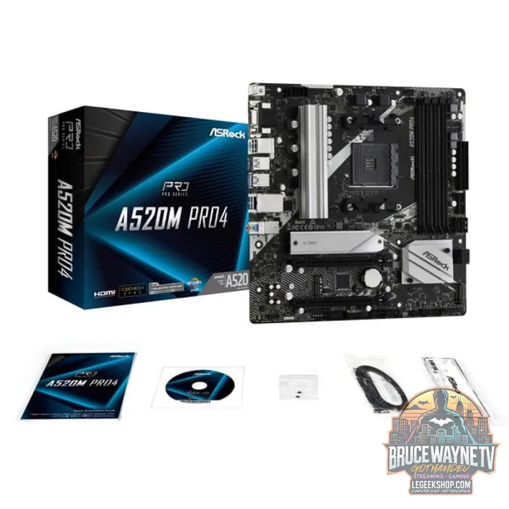 ASRock A520M PRO4, carte mère - ASRock - vue 7