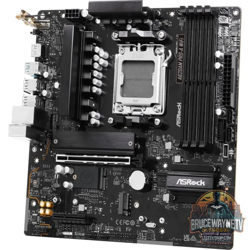 ASRock A620AM PRO-A WIFI, carte mère - ASRock - vue 4