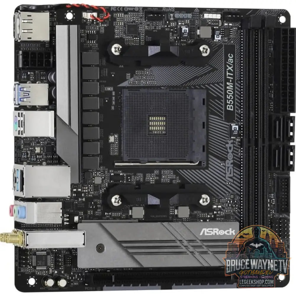 ASRock B550M-ITX/ac, carte mère - ASRock - vue 3