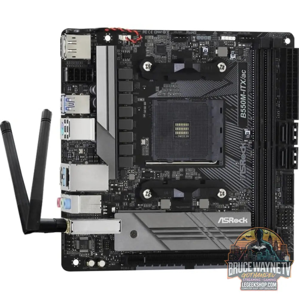 ASRock B550M-ITX/ac, carte mère - ASRock - vue 2