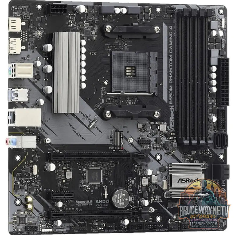 ASRock B550M PHANTOM GAMING 4, carte mère - ASRock - vue 3