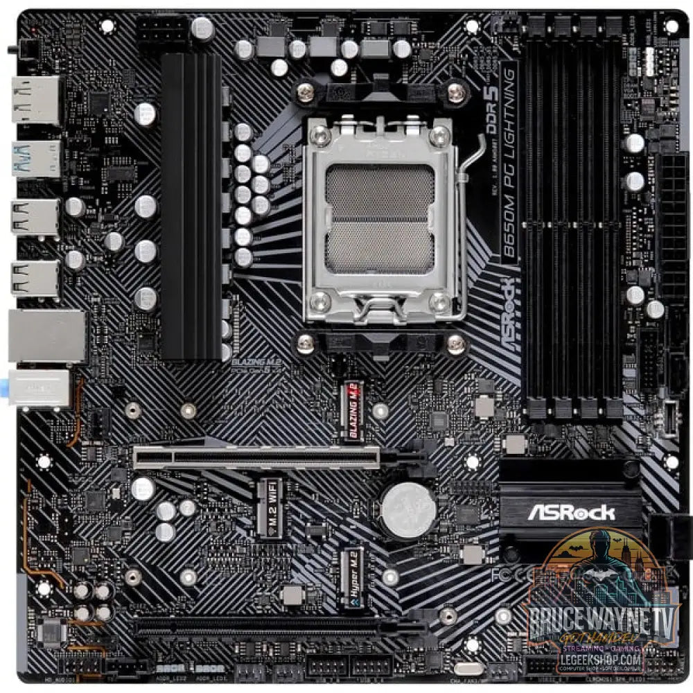 ASRock B650M PG LIGHTNING, carte mère - ASRock - vue 2
