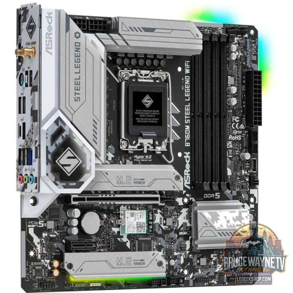 ASRock B760M Steel Legend WiFi, carte mère - ASRock - vue 3