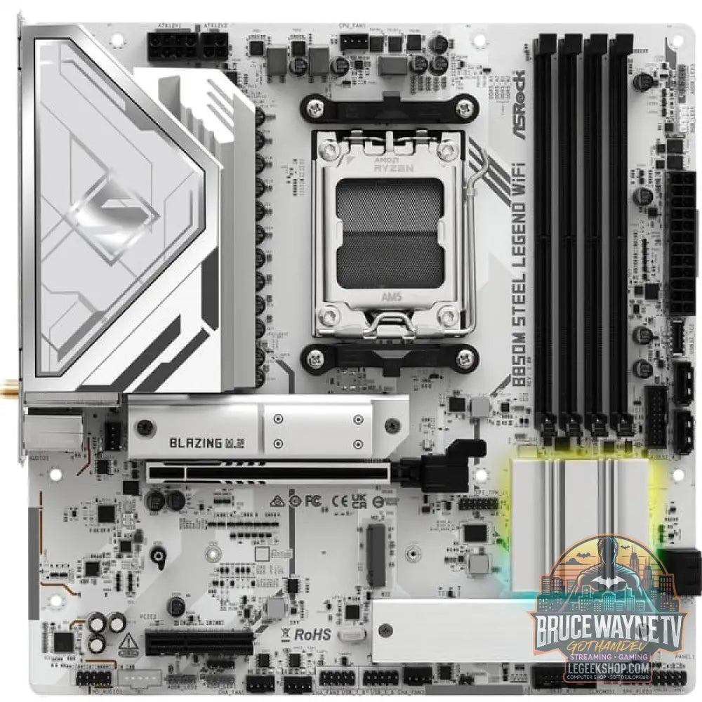 ASRock B850M Steel Legend WiFi, carte mère - ASRock - vue 3