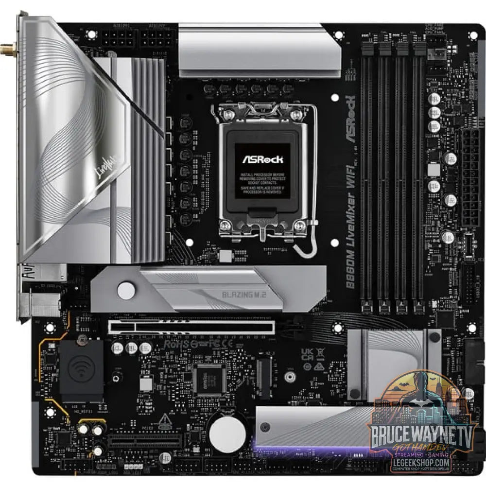 ASRock B860M LiveMixer WiFi, carte mère - ASRock - vue 4