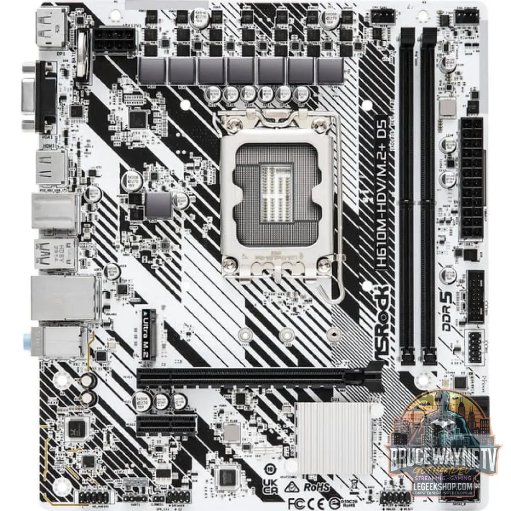 ASRock H610M-HDV/M.2+ D5, carte mère - ASRock - vue 3