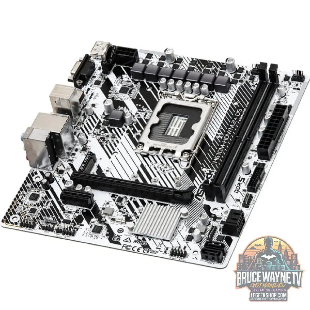 ASRock H610M-HDV/M.2+ D5, carte mère - ASRock - vue 4