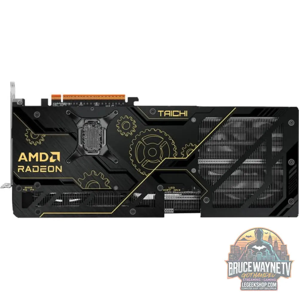 ASRock Radeon RX 9070 XT Taichi OC 16GB, carte graphique noir, RDNA4, GDDR6, 3x DisplayPort, 1x HDMI 2.1 - ASRock - vue 5