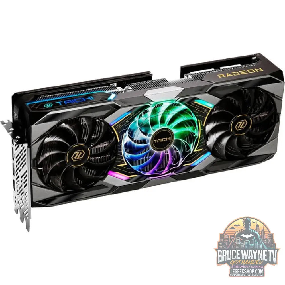 ASRock Radeon RX 9070 XT Taichi OC 16GB, carte graphique noir, RDNA4, GDDR6, 3x DisplayPort, 1x HDMI 2.1 - ASRock - vue 4