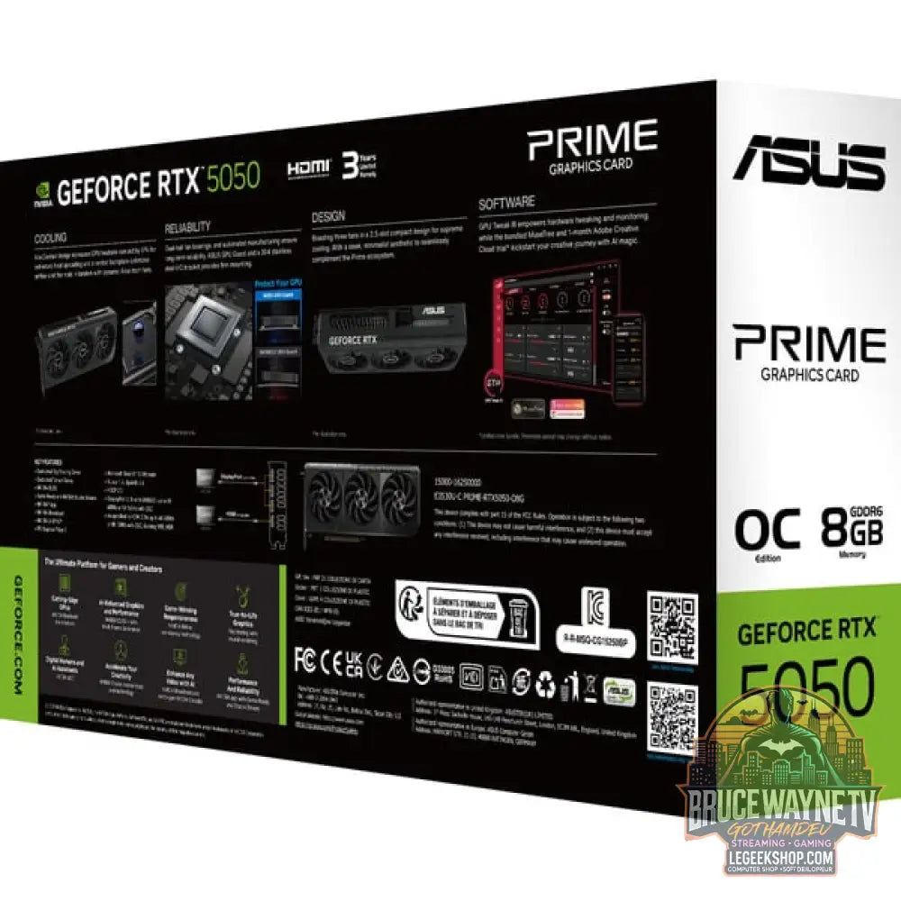 ASUS GeForce RTX 5050 PRIME OC 8GB, carte graphique DLSS 4, 3x DisplayPort, 1x HDMI 2.1 - ASUS - vue 15