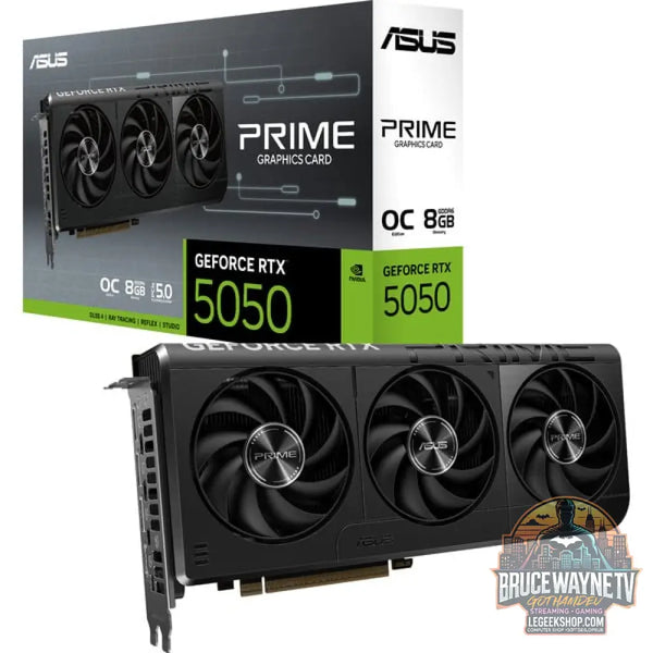 ASUS GeForce RTX 5050 PRIME OC 8GB, carte graphique DLSS 4, 3x DisplayPort, 1x HDMI 2.1 - ASUS