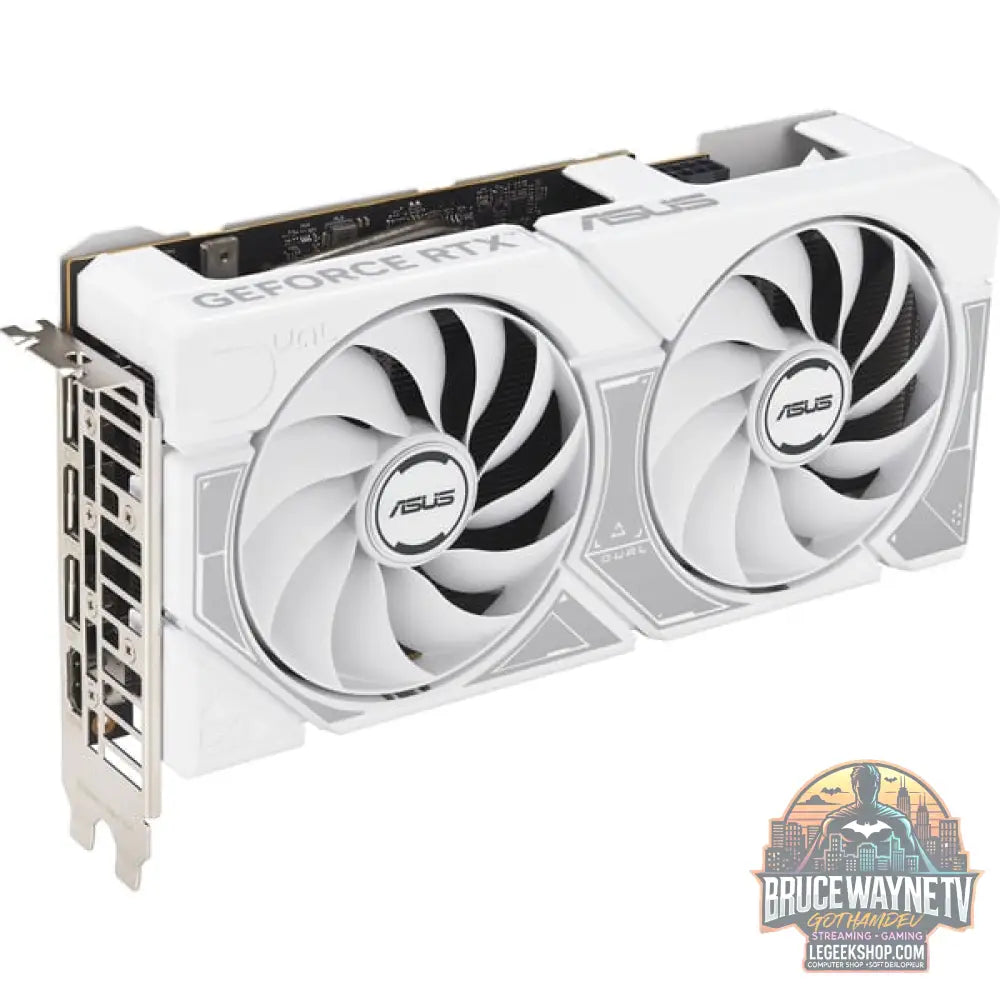 ASUS GeForce RTX 5060 DUAL OC WHITE 8GB, carte graphique blanc, DLSS 4, 3x DisplayPort, 1x HDMI 2.1 - ASUS - vue 3