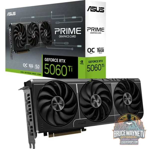 ASUS GeForce RTX 5060 Ti PRIME OC 16GB, carte graphique DLSS 4, 3x DisplayPort, 1x HDMI 2.1 - ASUS
