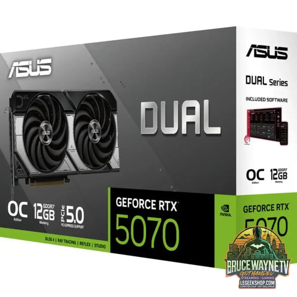 ASUS GeForce RTX 5070 DUAL OC, carte graphique DLSS 4, 3x DisplayPort, 1x HDMI 2.1 - ASUS - vue 15