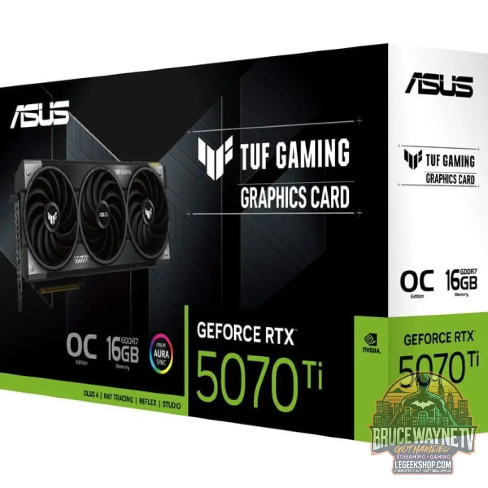 ASUS GeForce RTX 5070 Ti TUF GAMING OC, carte graphique DLSS 4, 3x DisplayPort, 2x HDMI 2.1 - ASUS - vue 12