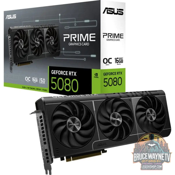 ASUS GeForce RTX 5080 PRIME OC EVO, carte graphique DLSS 4, 3x DisplayPort, 1x HDMI 2.1 - ASUS