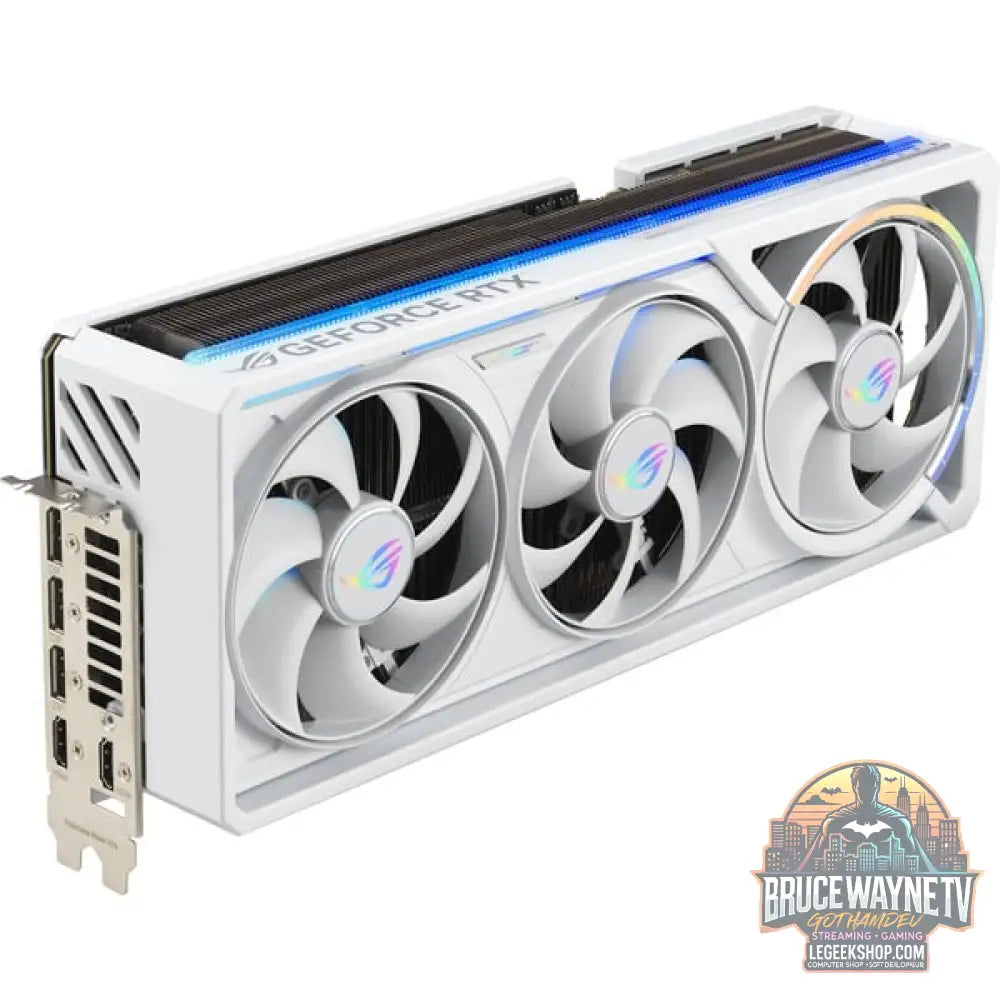 ASUS GeForce RTX 5080 ROG ASTRAL GAMING OC WHITE, carte graphique blanc, DLSS 4, 3x DisplayPort, 2x HDMI 2.1 - ASUS - vue 3