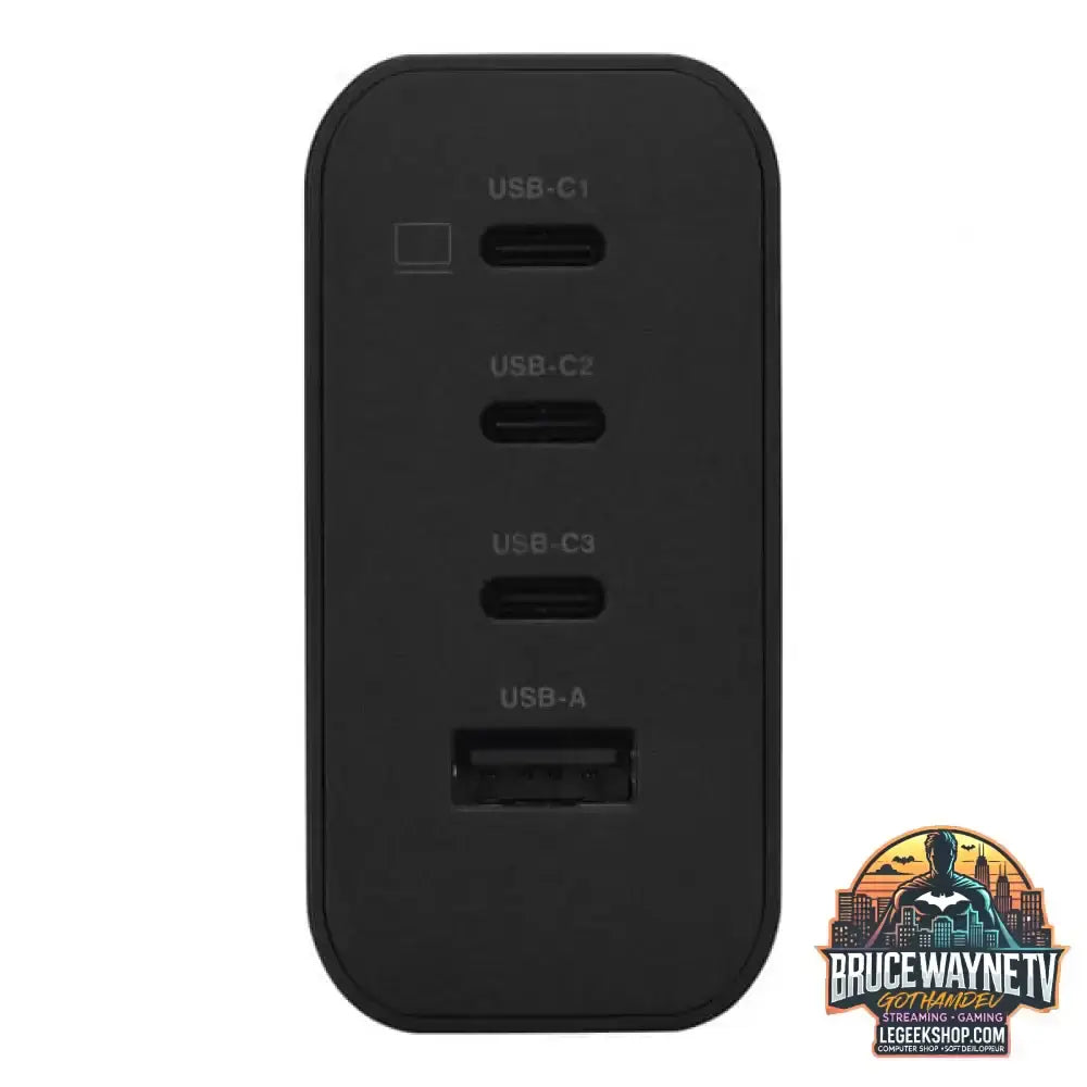 ASUS Multiport-Ladegerät AC140-01, EU + UK schwarz, 140 Watt, 3x USB-C + USB-A - ASUS - vue 2
