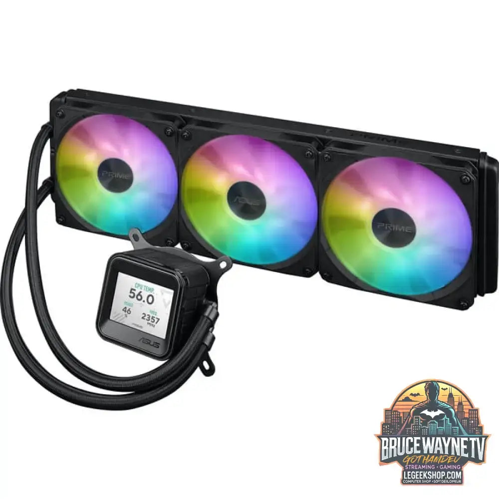 ASUS PRIME LC 360 ARGB LCD, Wasserkühlung schwarz - ASUS - vue 3