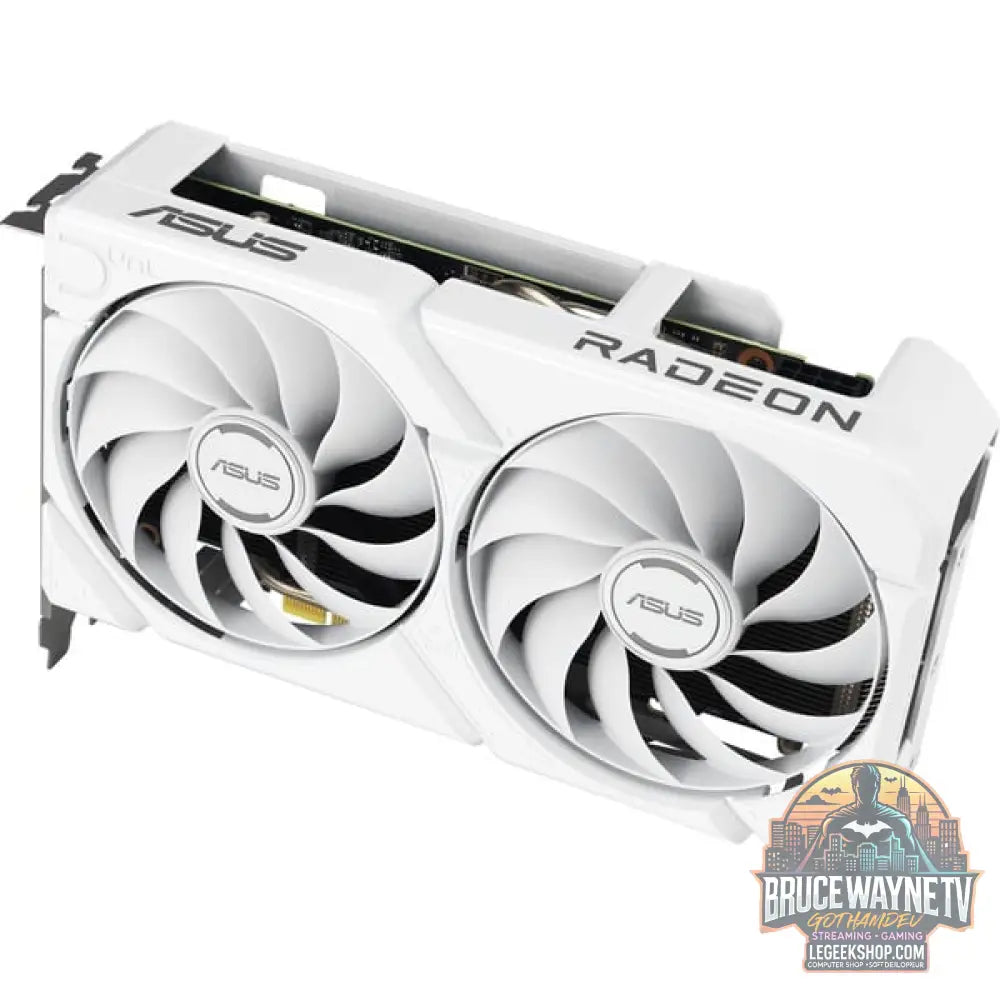 ASUS Radeon RX 9060 XT DUAL WHITE Edition 16GB, carte graphique blanc - ASUS - vue 5