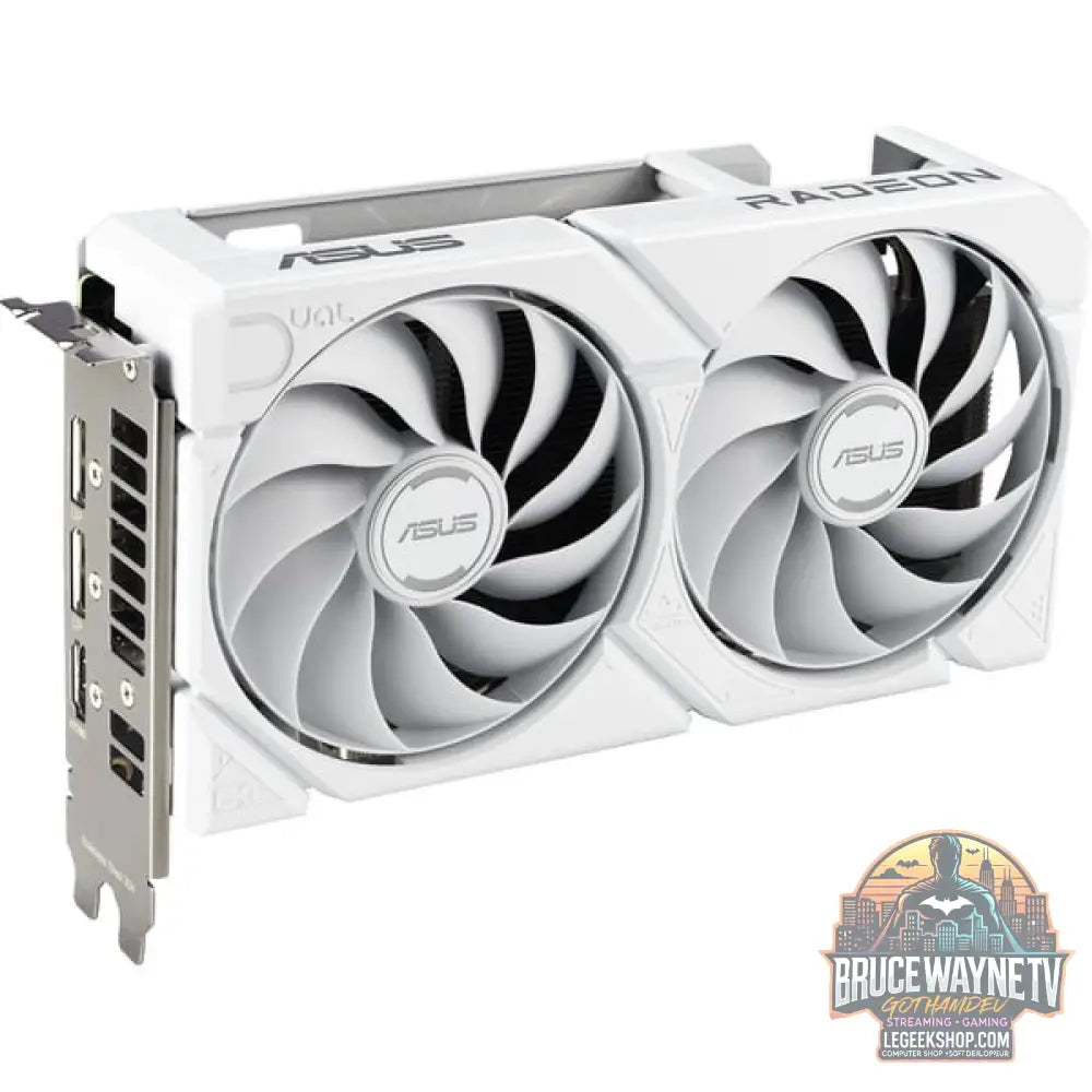 ASUS Radeon RX 9060 XT DUAL WHITE Edition 16GB, carte graphique blanc - ASUS - vue 3