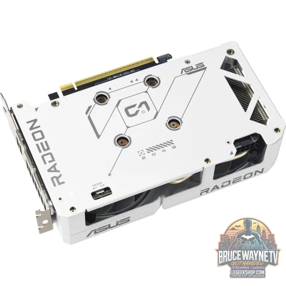 ASUS Radeon RX 9060 XT DUAL WHITE Edition 16GB, carte graphique blanc - ASUS - vue 7