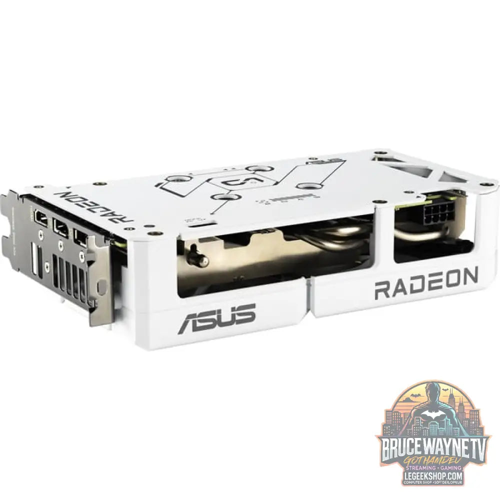 ASUS Radeon RX 9060 XT DUAL WHITE Edition 16GB, carte graphique blanc - ASUS - vue 9