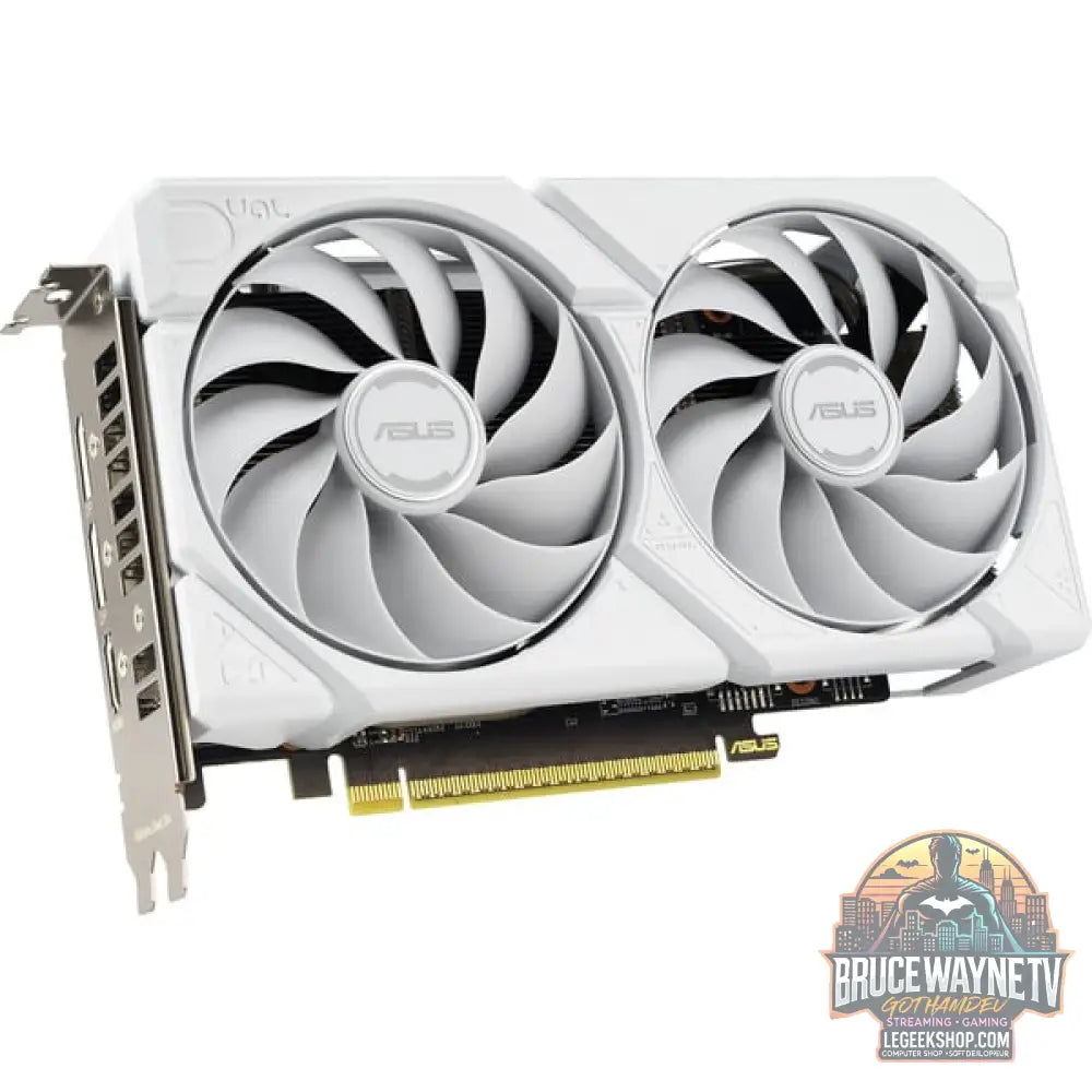 ASUS Radeon RX 9060 XT DUAL WHITE Edition 16GB, carte graphique blanc - ASUS - vue 2