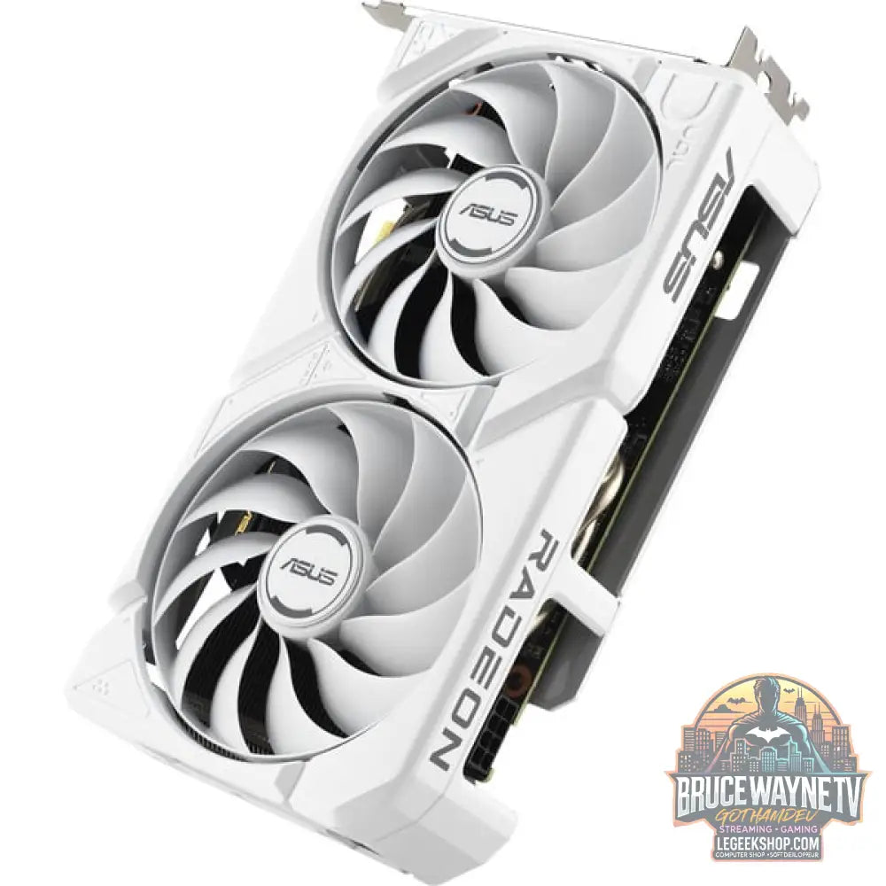 ASUS Radeon RX 9060 XT DUAL WHITE Edition 16GB, carte graphique blanc - ASUS - vue 6