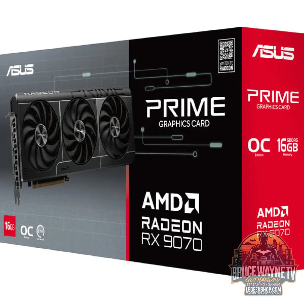 ASUS Radeon RX 9070 OC PRIME EVO Edition 16GB, carte graphique gris, RDNA4, GDDR6, 3x DisplayPort, 1x HDMI - ASUS - vue 14