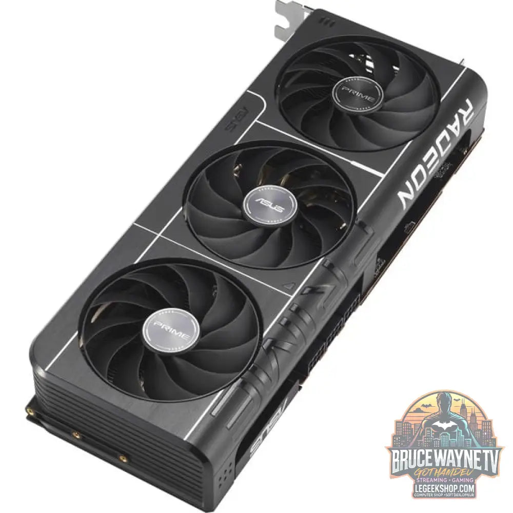 ASUS Radeon RX 9070 XT PRIME GAMING OC, carte graphique gris, RDNA4, GDDR6, 3x DisplayPort, 1x HDMI 2.1 - ASUS - vue 4