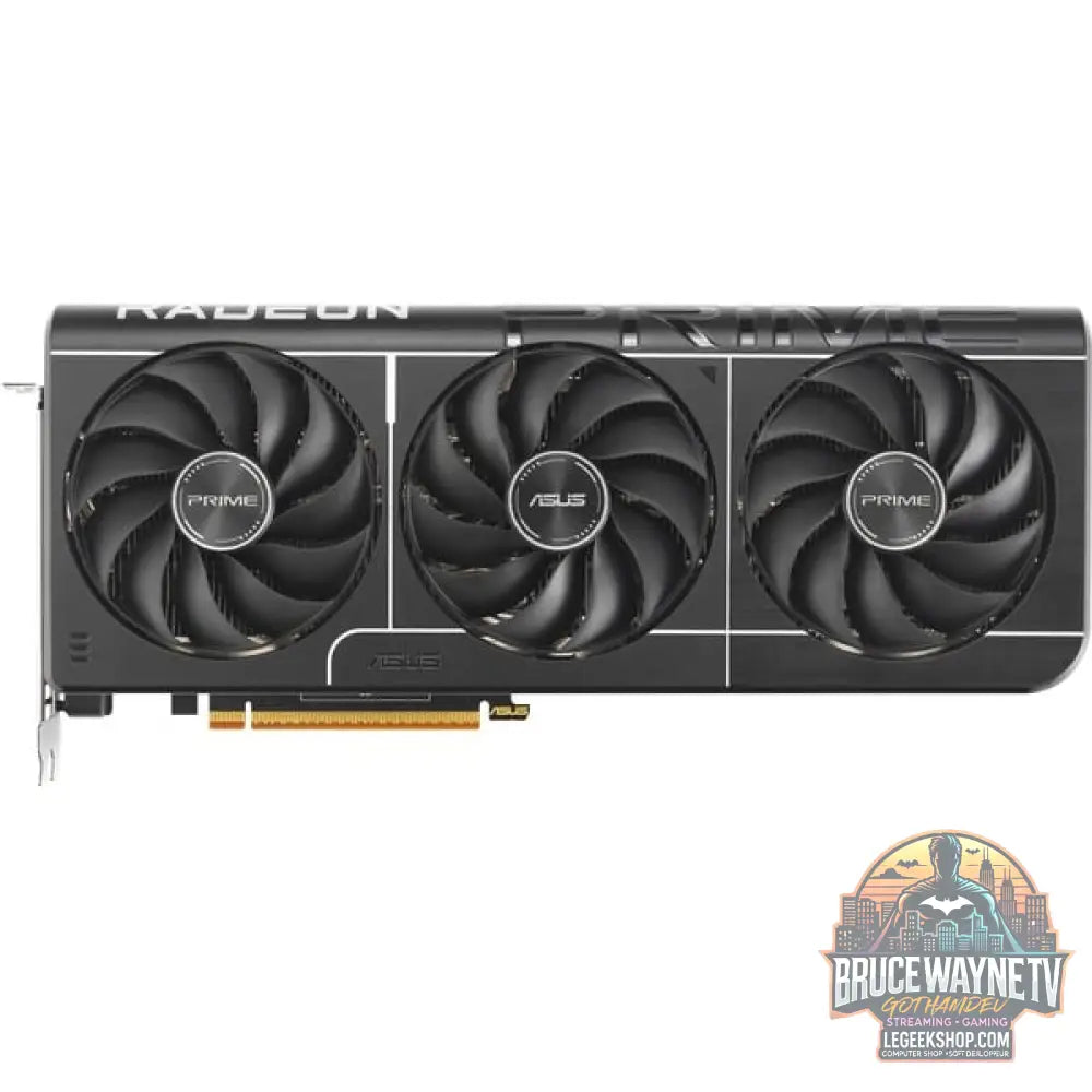 ASUS Radeon RX 9070 XT PRIME GAMING OC, carte graphique gris, RDNA4, GDDR6, 3x DisplayPort, 1x HDMI 2.1 - ASUS - vue 2