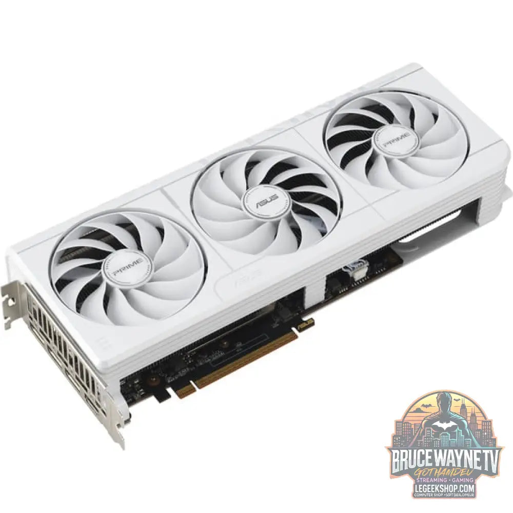 ASUS Radeon RX 9070 XT PRIME WHITE OC Edition, carte graphique blanc, RDNA4, GDDR6, 3x DisplayPort, 1x HDMI 2.1 - ASUS - vue 5