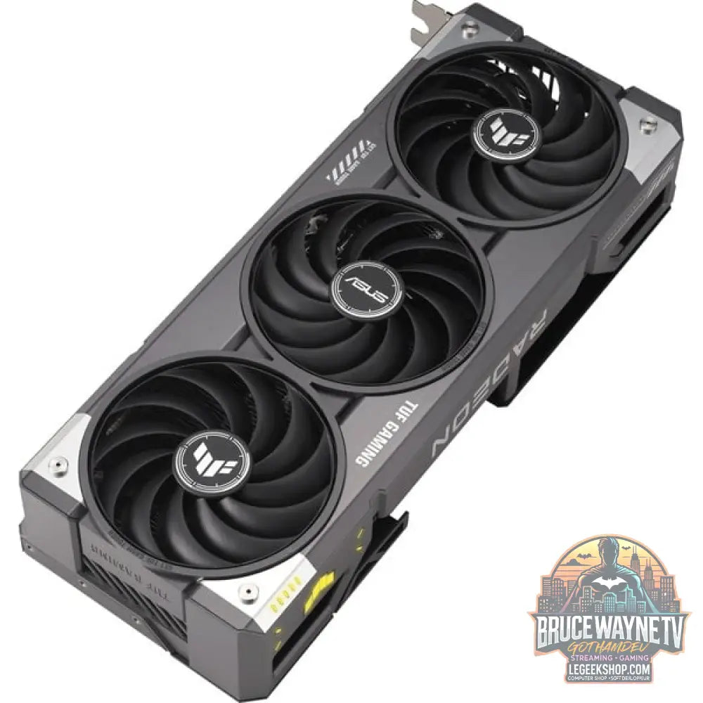ASUS Radeon RX 9070 XT TUF GAMING OC, carte graphique gris, RDNA4, GDDR6, 3x DisplayPort, 1x HDMI 2.1 - ASUS - vue 5