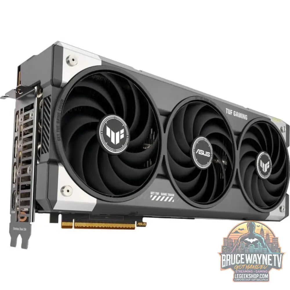 ASUS Radeon RX 9070 XT TUF GAMING OC, carte graphique gris, RDNA4, GDDR6, 3x DisplayPort, 1x HDMI 2.1 - ASUS - vue 4