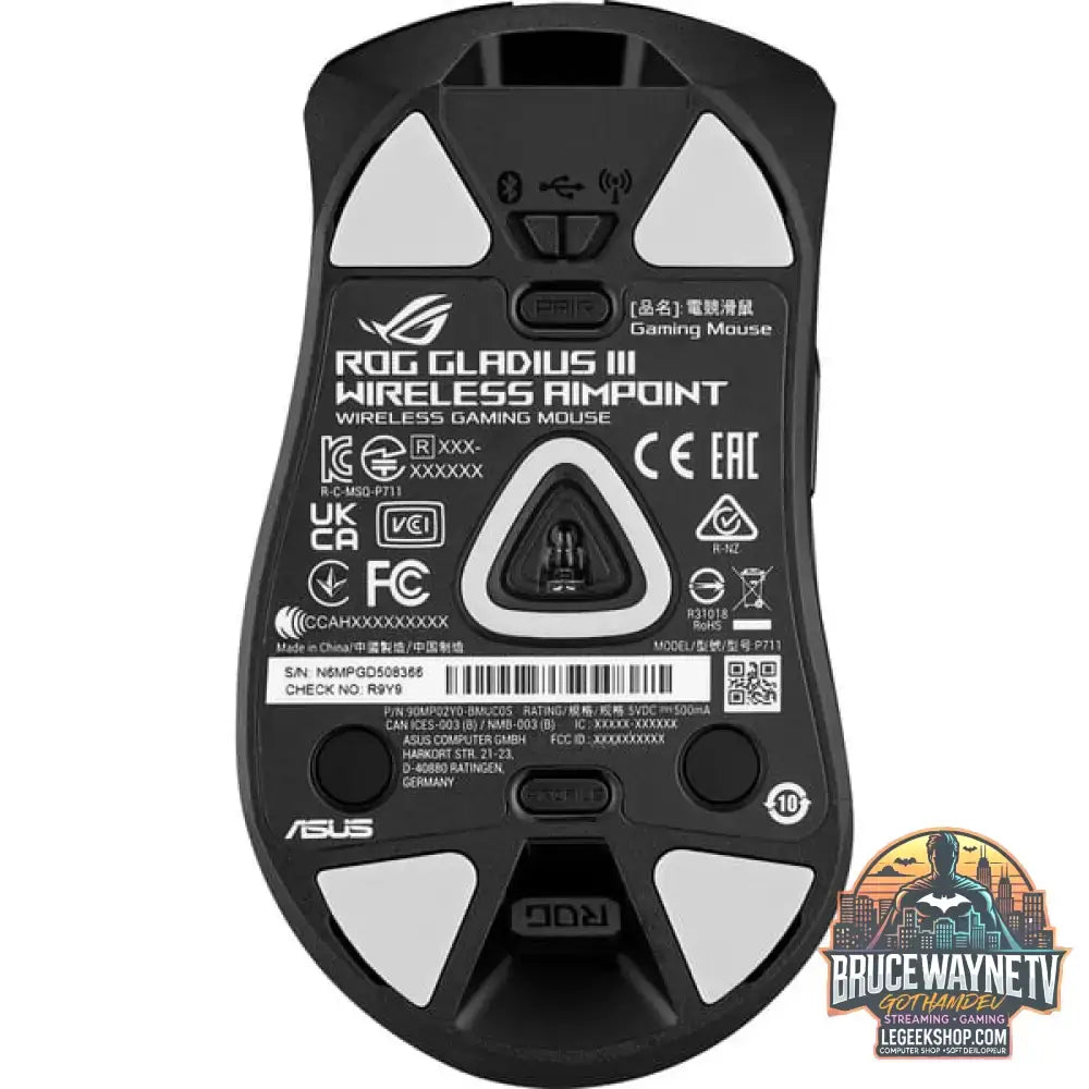 ASUS ROG Gladius III Wireless Aimpoint, souris gaming - vue 4