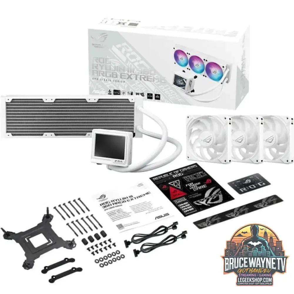 ASUS ROG Ryujin III 360 ARGB Extreme White, Wasserkühlung weiß - ASUS - vue 14