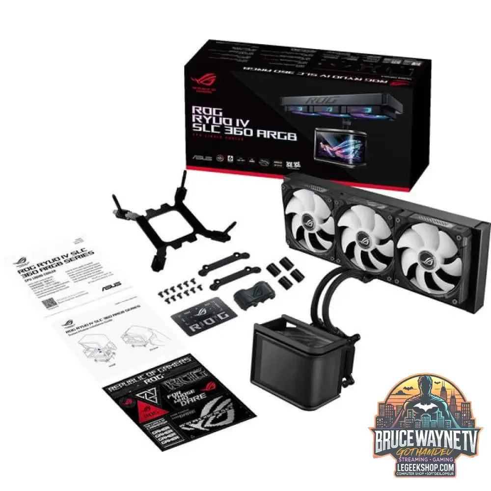 ASUS ROG Ryuo IV SLC 360 ARGB, Wasserkühlung schwarz - ASUS - vue 19