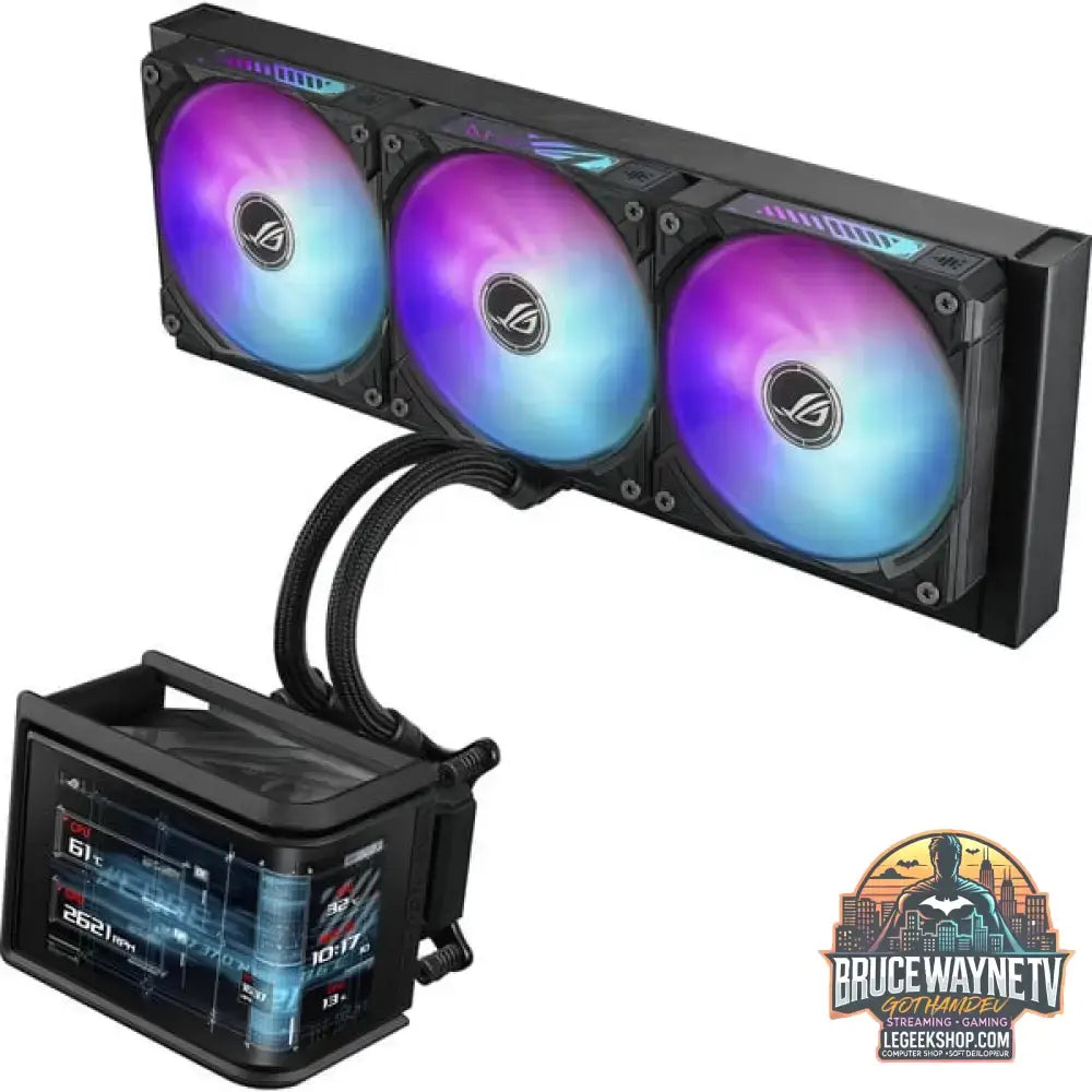 ASUS ROG Ryuo IV SLC 360 ARGB, Wasserkühlung schwarz - ASUS - vue 6