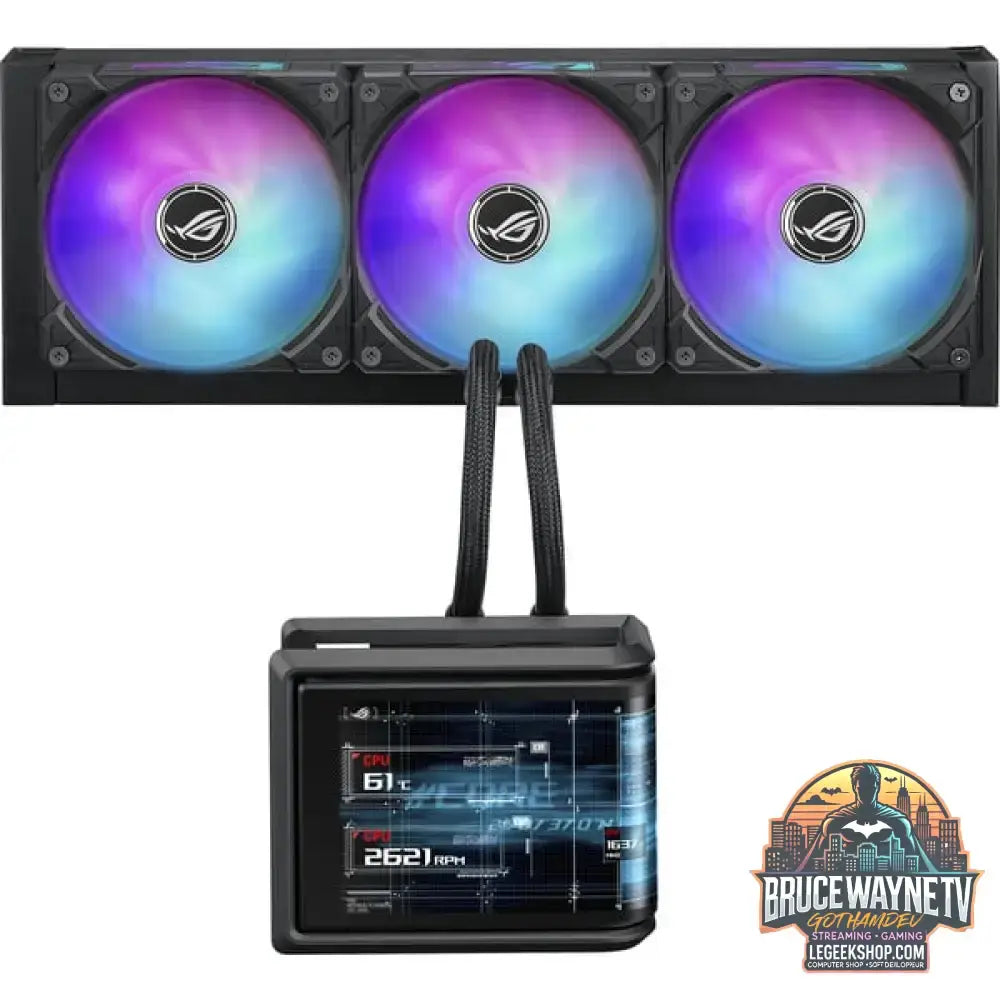 ASUS ROG Ryuo IV SLC 360 ARGB, Wasserkühlung schwarz - ASUS - vue 5