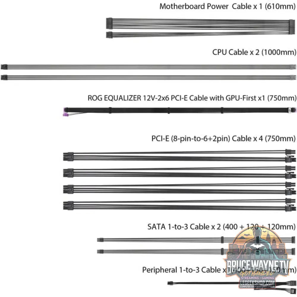 ASUS ROG-STRIX-1000P-GAMING-E, alimentation PC - ASUS - vue 16