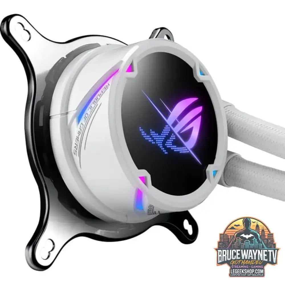 ASUS ROG STRIX LC II 240 ARGB, Wasserkühlung weiß - ASUS - vue 3