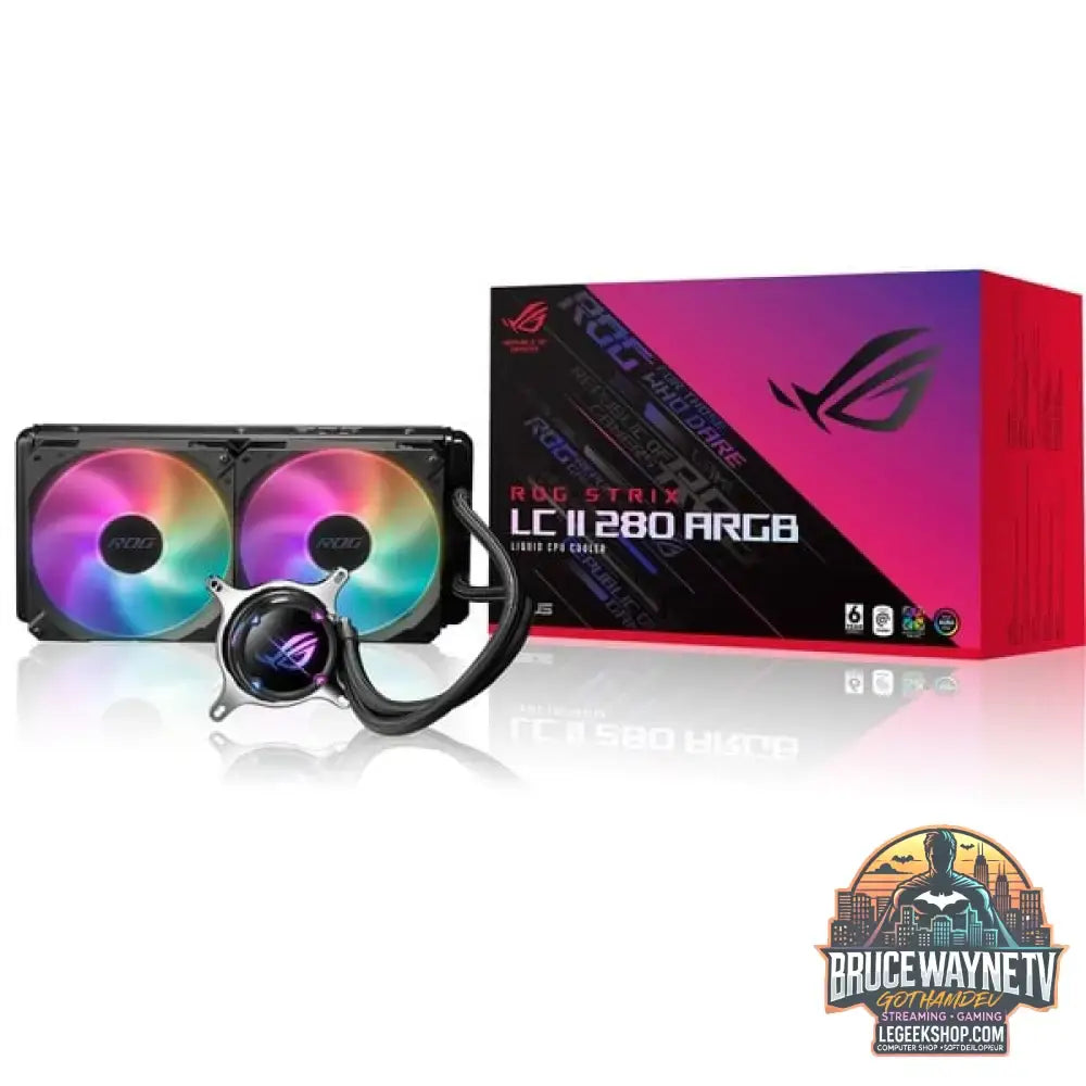 ASUS ROG STRIX LC II 280mm ARGB, Wasserkühlung schwarz - ASUS - vue 5