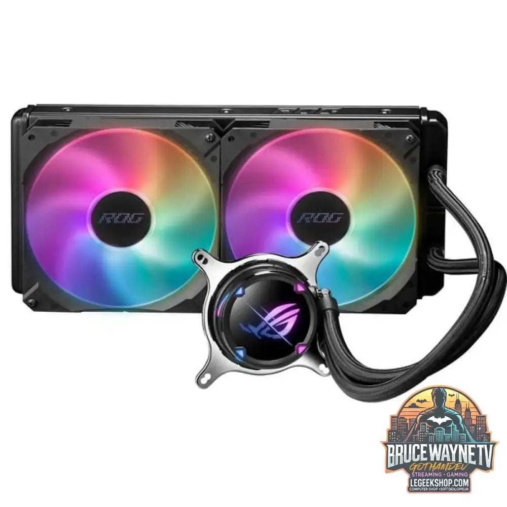 ASUS ROG STRIX LC II 280mm ARGB, Wasserkühlung schwarz - ASUS - vue 2