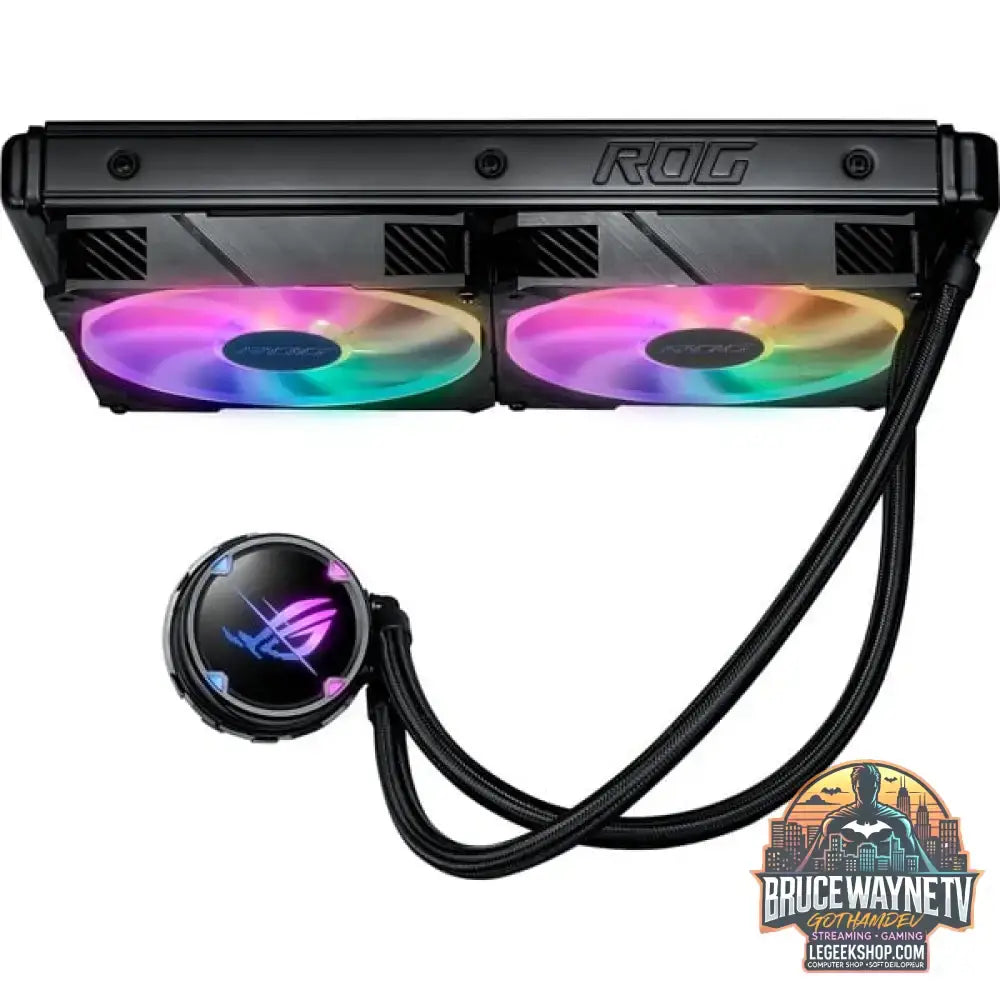 ASUS ROG STRIX LC II 280mm ARGB, Wasserkühlung schwarz - ASUS - vue 3