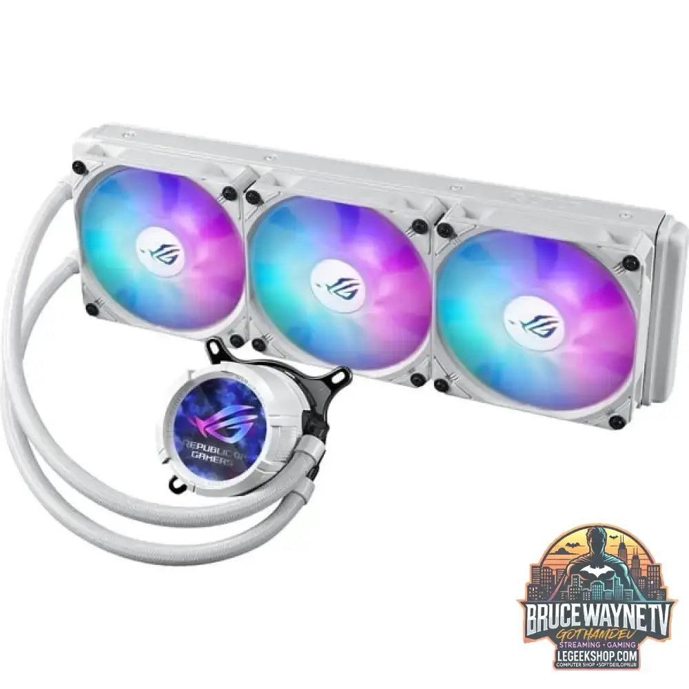 ASUS ROG STRIX LC III 360 ARGB LCD, Wasserkühlung weiß - ASUS - vue 3